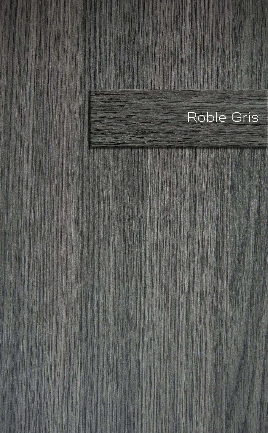 Muestra de melamina color Roble Gris